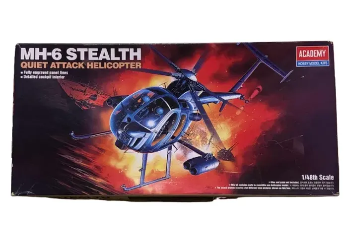 Plastimodelismo Helicóptero MH-6 Academy 1/48 Lacrado