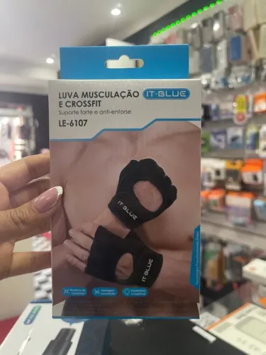 Luva musculação unissex LE-6107 