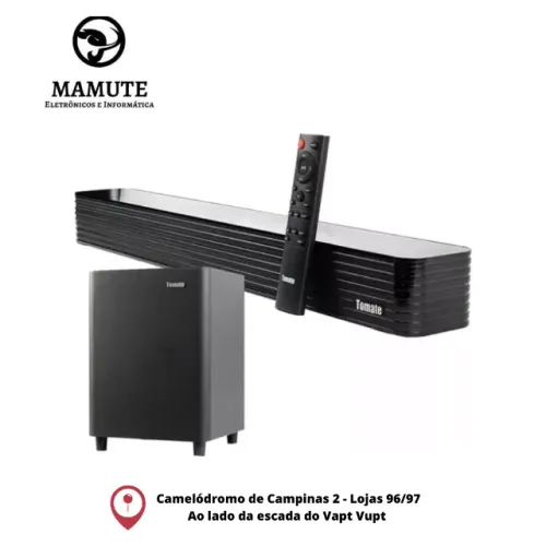 Home Soundbar Tomate 2.1 C/ Subwoofer + Óptico + Bluetooth