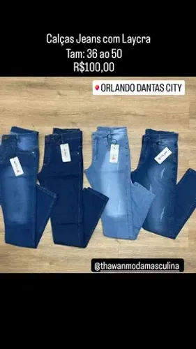 Calças Jeans com Laycra
