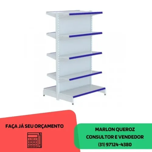 Gondola Branca 1,70 de Altura Centro Nova