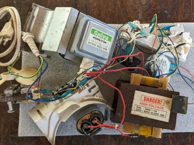 Conjuto eletrico do microondas Brastemp BMY25 - Tudo que tem nas fotos