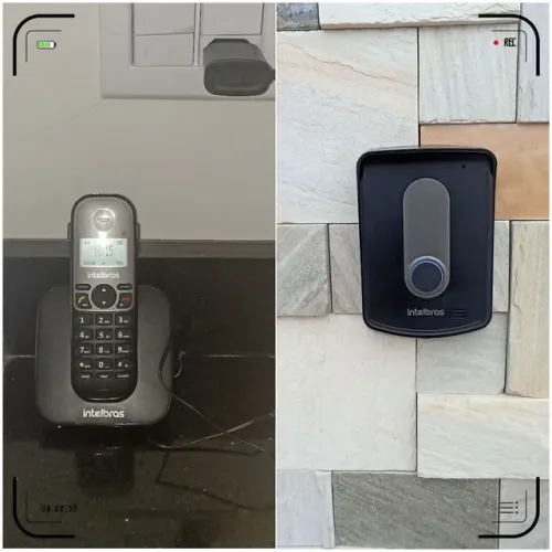 Interfone sem fio Intelbras já instalado 
