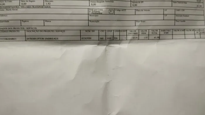 Enterruptor de embreage