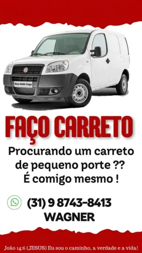 Faço carretos,fretes e agrego