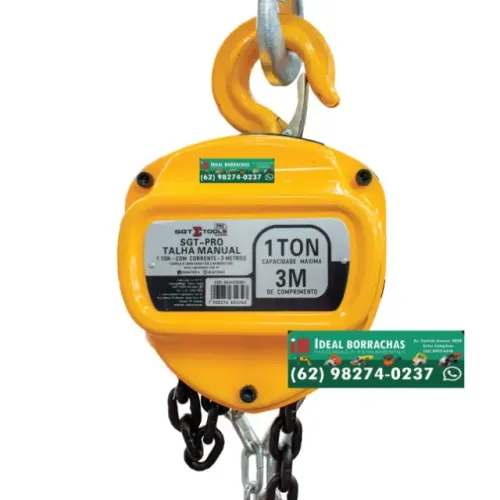 Talha manual 1 tonelada x 3 metros
