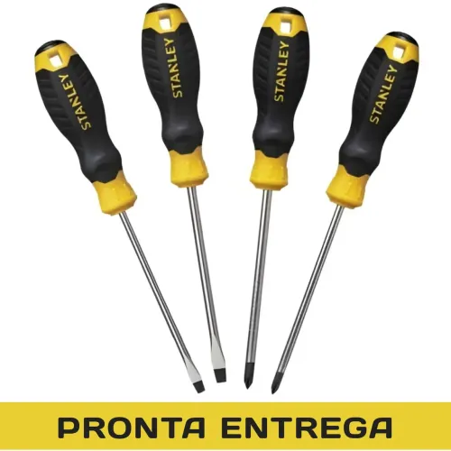 JOGO FENDA E PHILIPS PROFISSIONAL STANLEY - 4 PEÇAS 