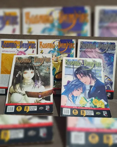 Livros Mangá Rosario Vampire Ano Ii - Volume 1,2,3,4 e 5