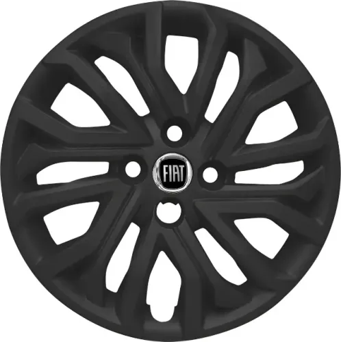 Calota Aro 15 Fiat Preto Fosco Mod Argo Cronos 2022