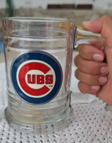 Caneca de vidro dos Chicaco Cubs