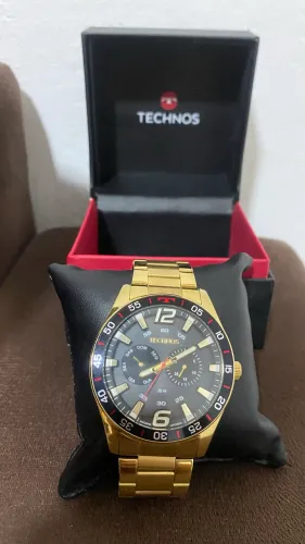 Relógio Technos Masculino Racer Premium Dourado