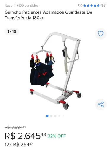 Guincho para acamado