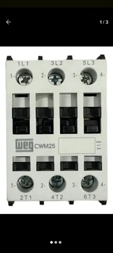 Contator Tripolar Weg Cwm25 24v