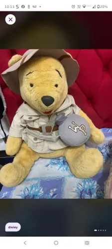 Ursinho pooh safari pelúcia