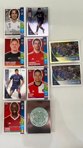 Lote Exclusivo! Figurinhas UEFA Champions League 2017/18 Topps - C/ RARA Lionel Messi!
