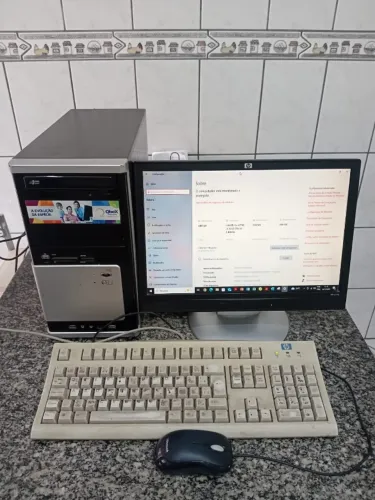 CPU INTEL CORE i3 3240 3.40 GHZ + MONITOR LCD 17', TECLADO E MOUSE