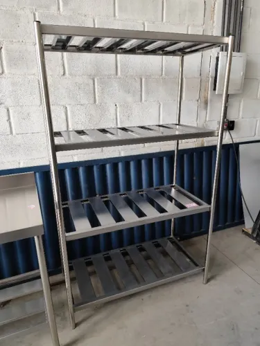Estante para Câmara de Inox 1,80m (A) x 0,50m (L) - Feito em Aço Inox