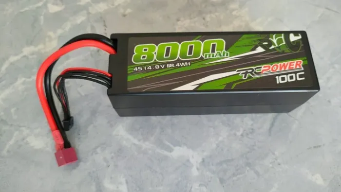 Bateria Lipo Rcpower 4s 8000mah - 100c - P/ Automodelo RC Traxxas Arrma Kyosho Hpi etc