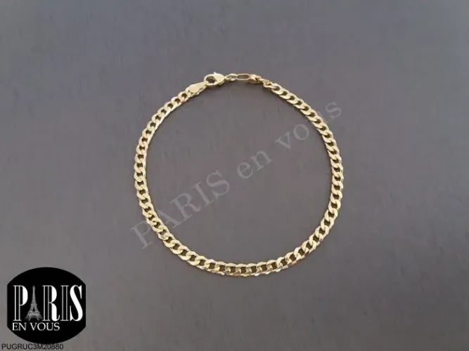 Pulseira de Elos Dourada Elegante