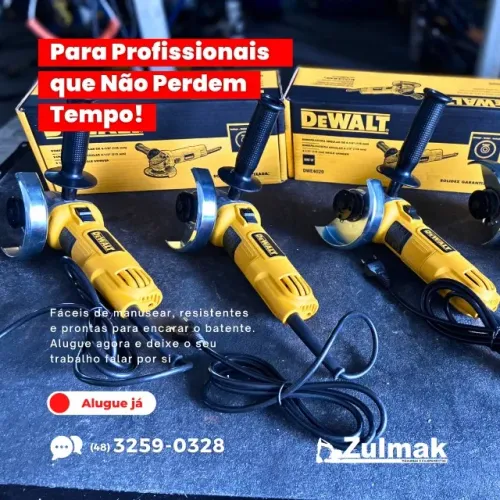 ESMERILHADEIRAS 4", 7" e 9" - LOCAÇÃO.
