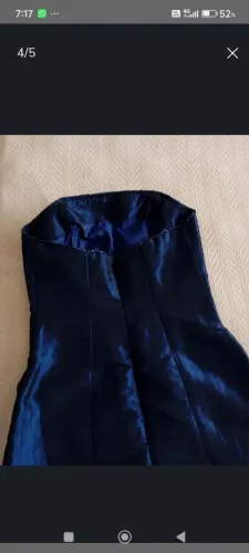 Vestido azul de festa