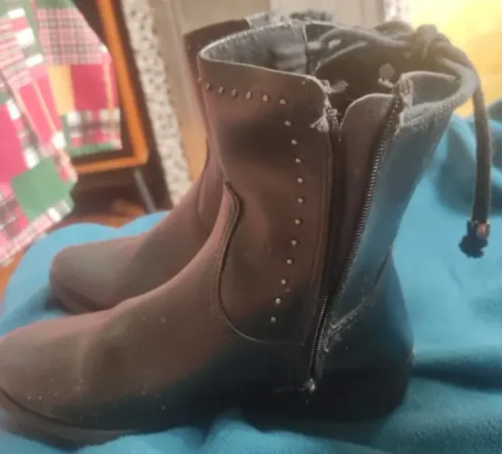 Bota Pampili preta infantil menina tamanho 30