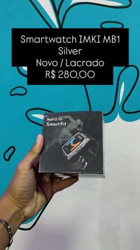 Smartwatch IMKI MB1 - Silver - R$ 280,00 | Novo / Lacrado | Loja Fisica