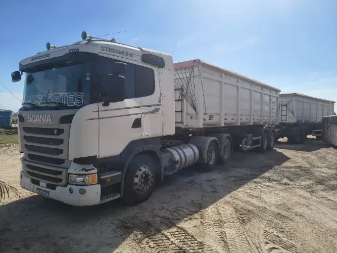 caminhão scania r510 a6x4 streamline 2018 conjunto rodotrem basculante noma 2021