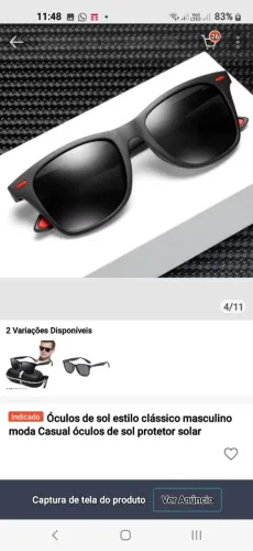 Óculos de Sol Quadrados - Design Moderno