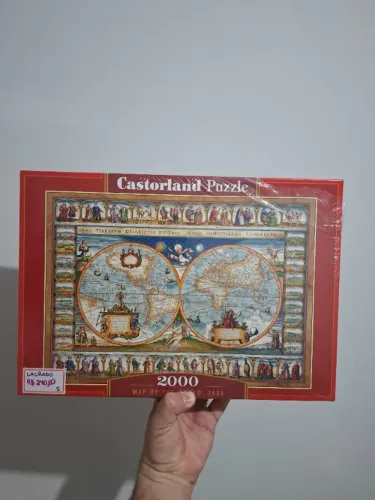 Quebra cabeca Castorland map of the world 2000 peças lacrado