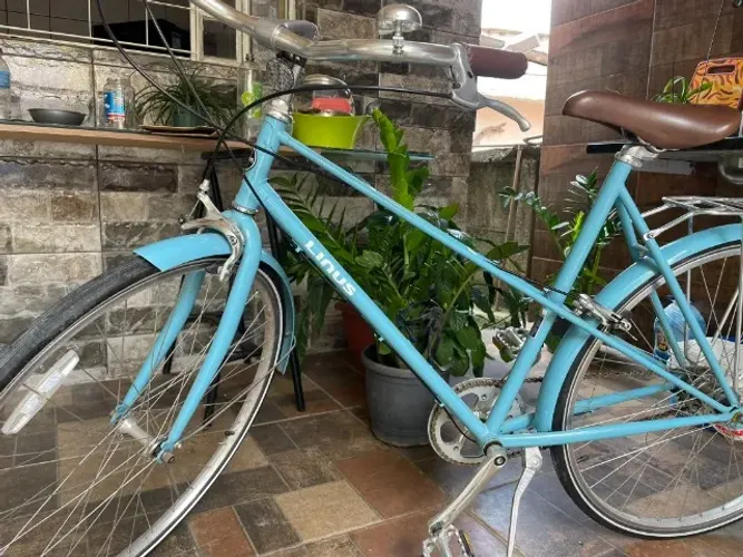 Bicicleta Linus Azul Mixte Cambio Shimano