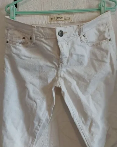 Calça branca jeans