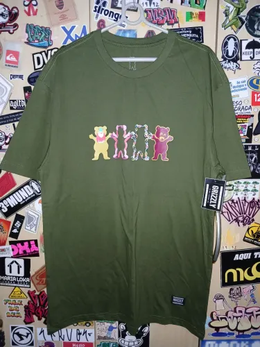 Camiseta Grizzly com estampa de ursinhos GG
