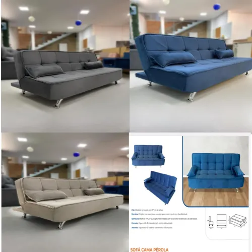 Sofá-cama com espuma d33