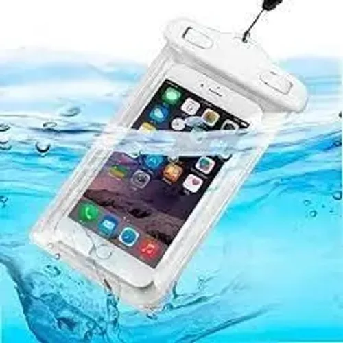 Capa Bolsa Prova D'água Impermeável Celular Transparente Universal 