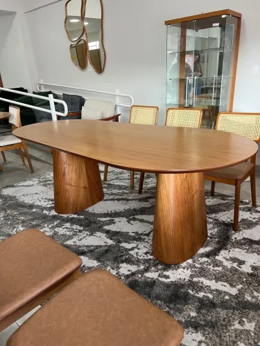 Mesa Orgânica 2,20 para Jantar ou Reunião NOVO MOSTRUÁRIO