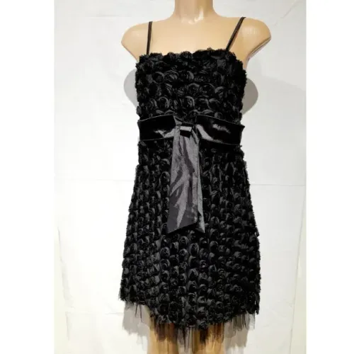 Vestido de Festa Preto 3D Elegante Tam.M/G
