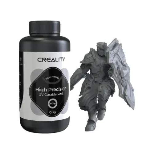 Resina para Impressão 3D - UV - Alta Precisão - Cinza - 1kg - Creality