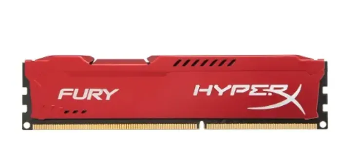 Memória RAM Fury color vermelho 8GB 1 HyperX