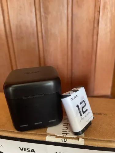 Bateria e carregador gopro telesin (11, 12)