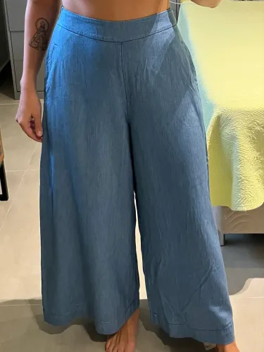 Calça Wide Jeans Molinho