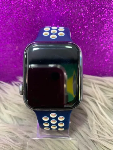 ?*APPLE WATCH SÉRIE 4 44MM GPS* ?AZUL ?75% ?R$599