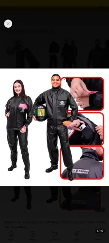 Conjunto Capa de Chuva Moto Tamanho EXG