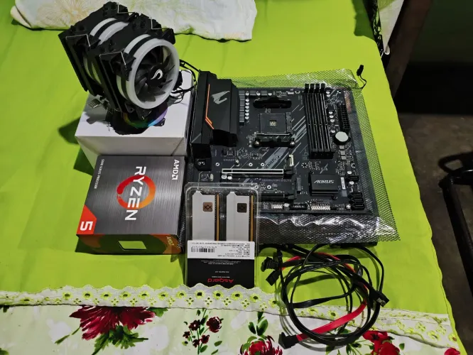 Kit Ryzen 5 5500, B550M AORUS, 16GB DDR4 ASGARD