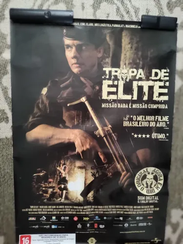 Tropa de Elite - Pôster Vídeo Locadora