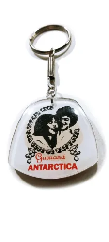 Chaveiro antigo Guaraná Antarctica anos 70 Todo mundo tem sede de natureza