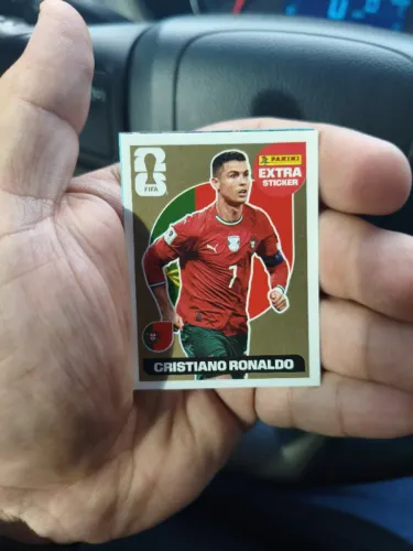 Figurinha Panini Extra Sticker - Cristiano Ronaldo - Ouro