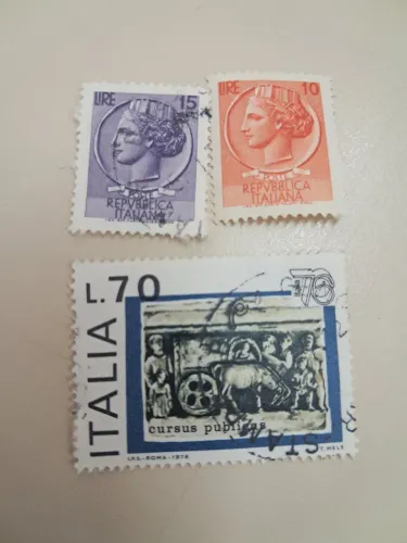 Trio de selos antigos italianos