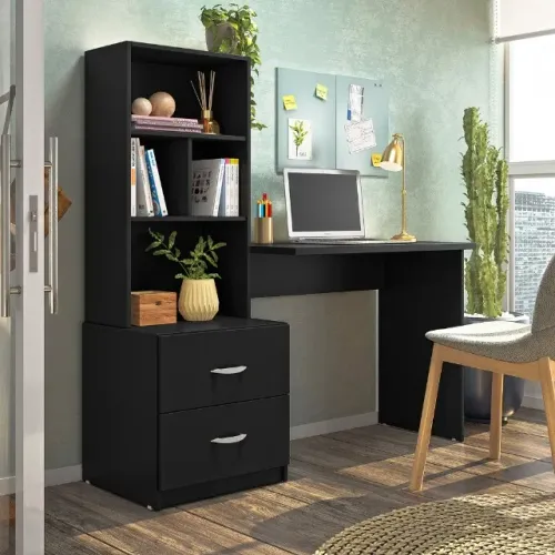 Escrivaninha Estante mesa home Office Cristal