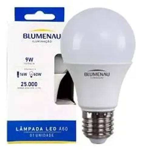 kit 10 lampada bulbo 9w blumenau